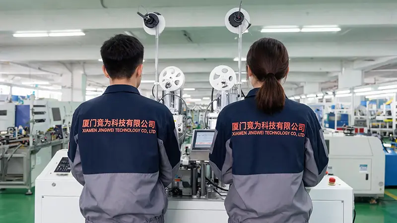 XIAMEN JINGWEI Technology parantaa tuotannon tehokkuutta uudella automaattisella liittimen puristuskoneella