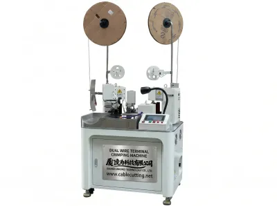 Automaattinen kaksoiskaapeliliittimen puristuskone WPM-180 Thumb