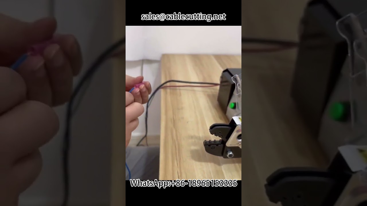 Sähköinen liitinpuristuskone, kutistusliittimien puristus