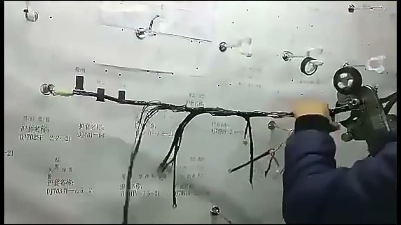 Kannettava kädessä pidettävä johdinsarjan teippauskone