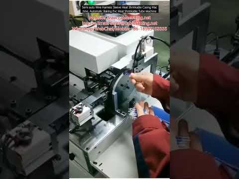 Puoliautomaattinen johdinsarjan kutistuskone – Automaattinen PVC-kutisteputken lämmitys