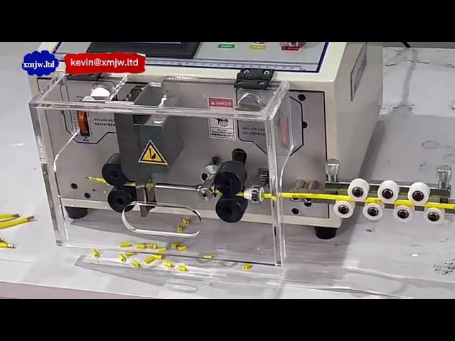 Täyssähköinen kosketusnäytöllinen yleiskäyttöinen automaattinen kuparikaapelin leikkaus- ja kuorintakone