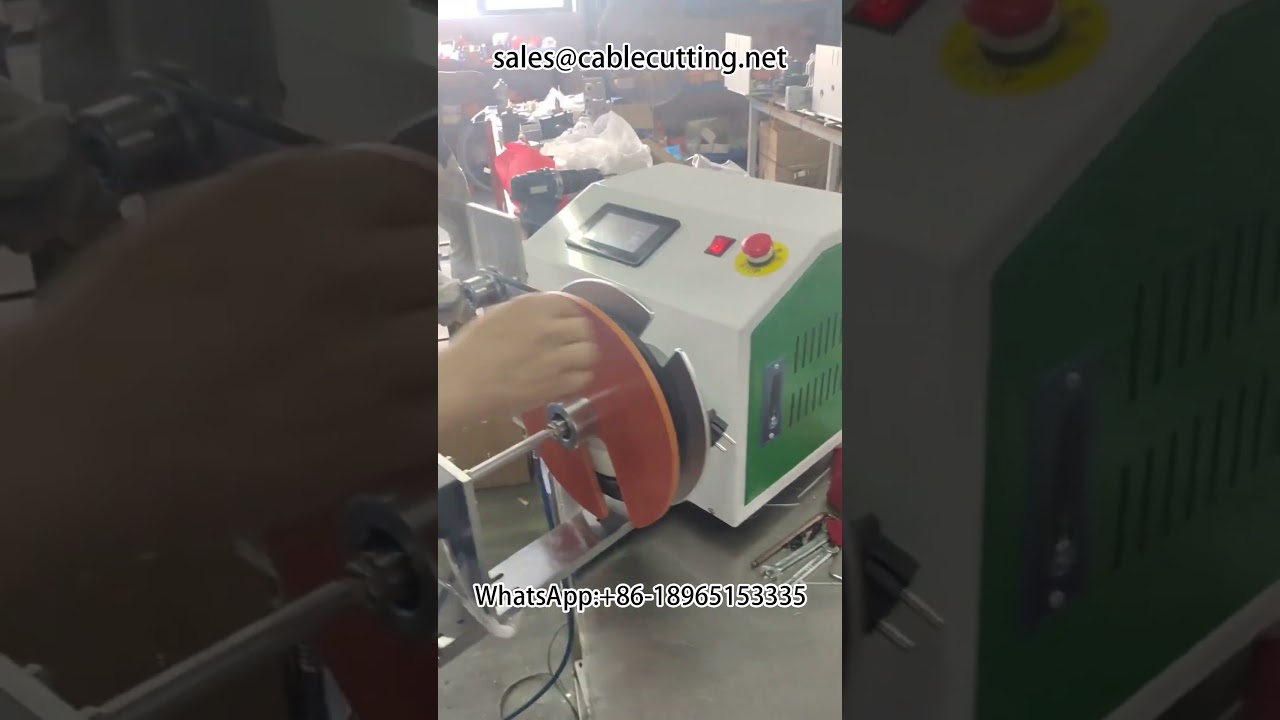 Virtajohdon kela- ja sidontakone | Tehdasautomaatio kaapelinkäsittelyyn